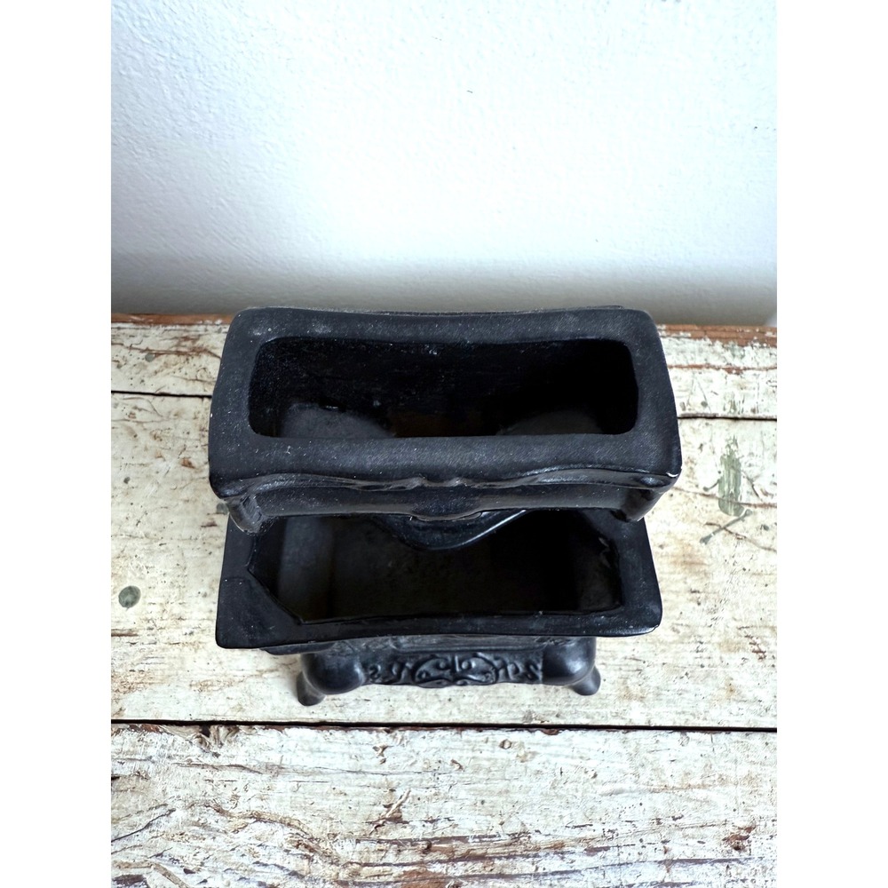Vintage Miniature Cook Stove Ceramic Planter 1960s Match Holder Dollhouse - Picture 7 of 10